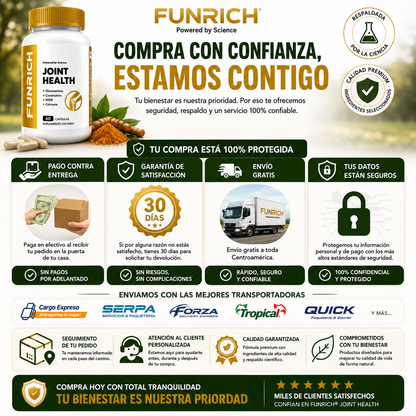 FUNRICH™ JOINT HEALTH - ALIVIO DEL DOLOR DE FORMA DEFINITIVA