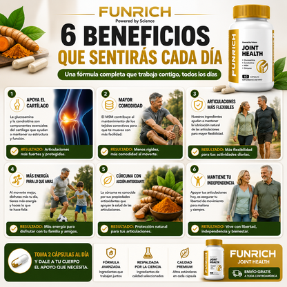 FUNRICH™ JOINT HEALTH - ALIVIO DEL DOLOR DE FORMA DEFINITIVA