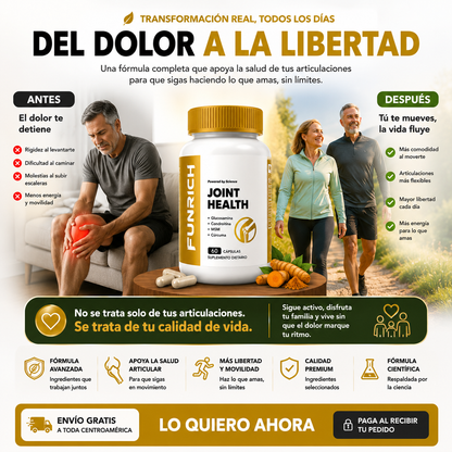 FUNRICH™ JOINT HEALTH - ALIVIO DEL DOLOR DE FORMA DEFINITIVA