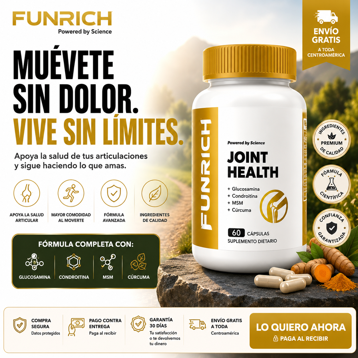 FUNRICH™ JOINT HEALTH - ALIVIO DEL DOLOR DE FORMA DEFINITIVA