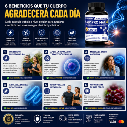 NAD+ PRO MAX | Ciencia Para Sentirte Más Joven