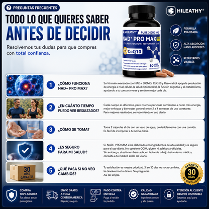NAD+ PRO MAX | Ciencia Para Sentirte Más Joven