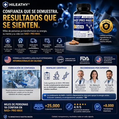 NAD+ PRO MAX | Ciencia Para Sentirte Más Joven
