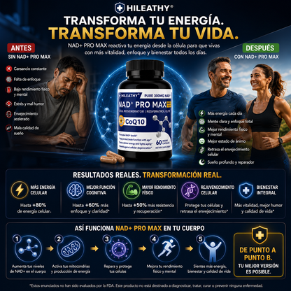 NAD+ PRO MAX | Ciencia Para Sentirte Más Joven
